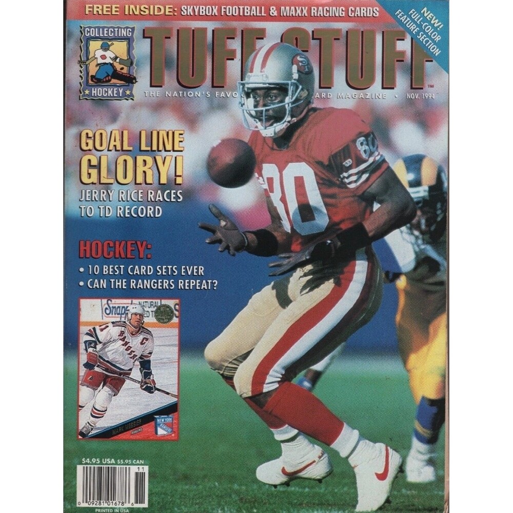 TUFF STUFF Magazine & Price Guide November 1994 Jerry Rice San Francisco 49ers